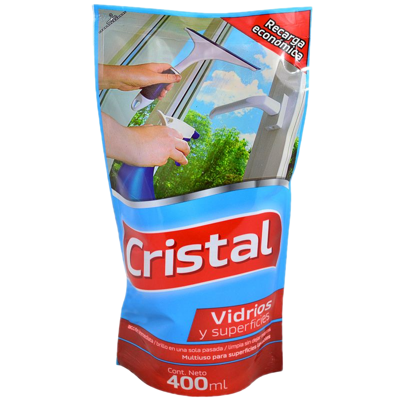 Limpiador Vidrios Y Superficies Cristal Doy Pack 400 Ml
