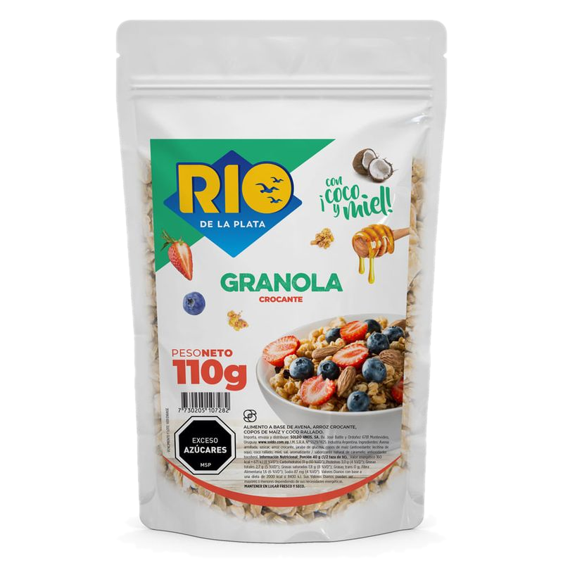 Granola Crocante Pack Rio De La Plata 110 G