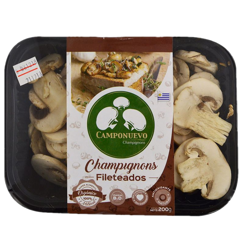 Champiñón Blanco Fileteado Camponuevo 200 G