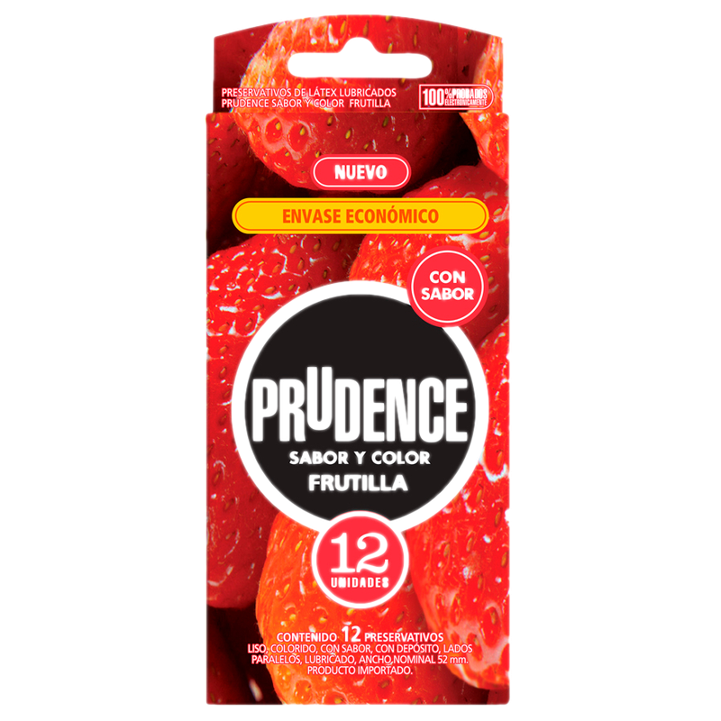 Preservativos Prudence Frutilla 12 Unidades