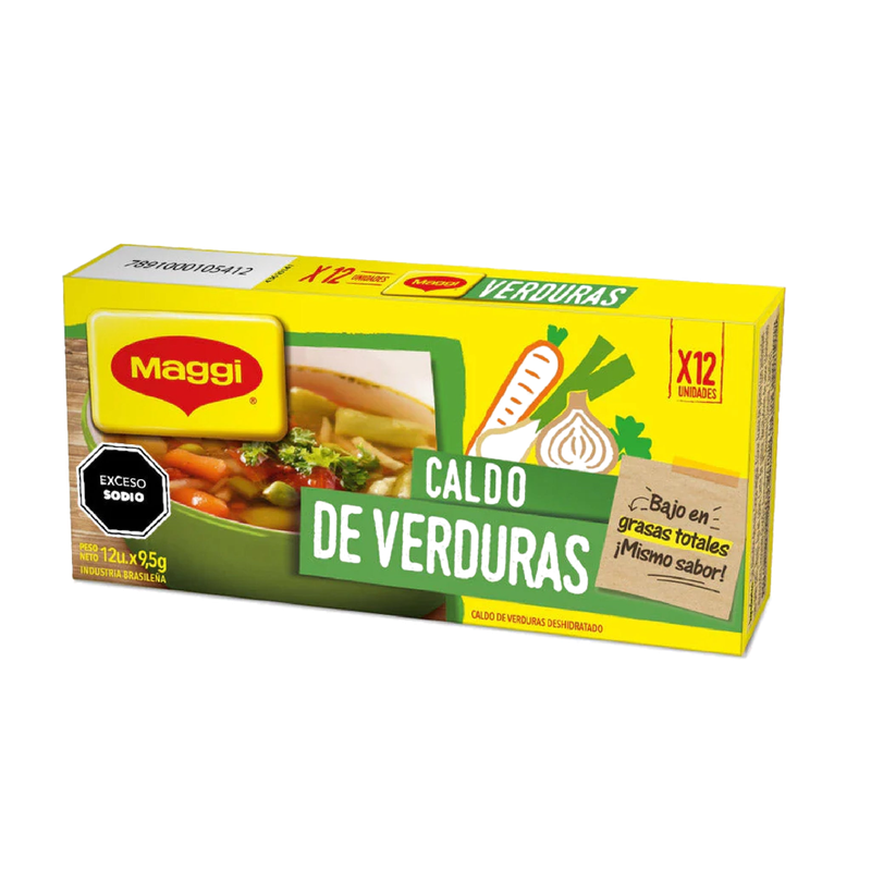 Caldo Maggi 12 Unidades Sabor Verdura