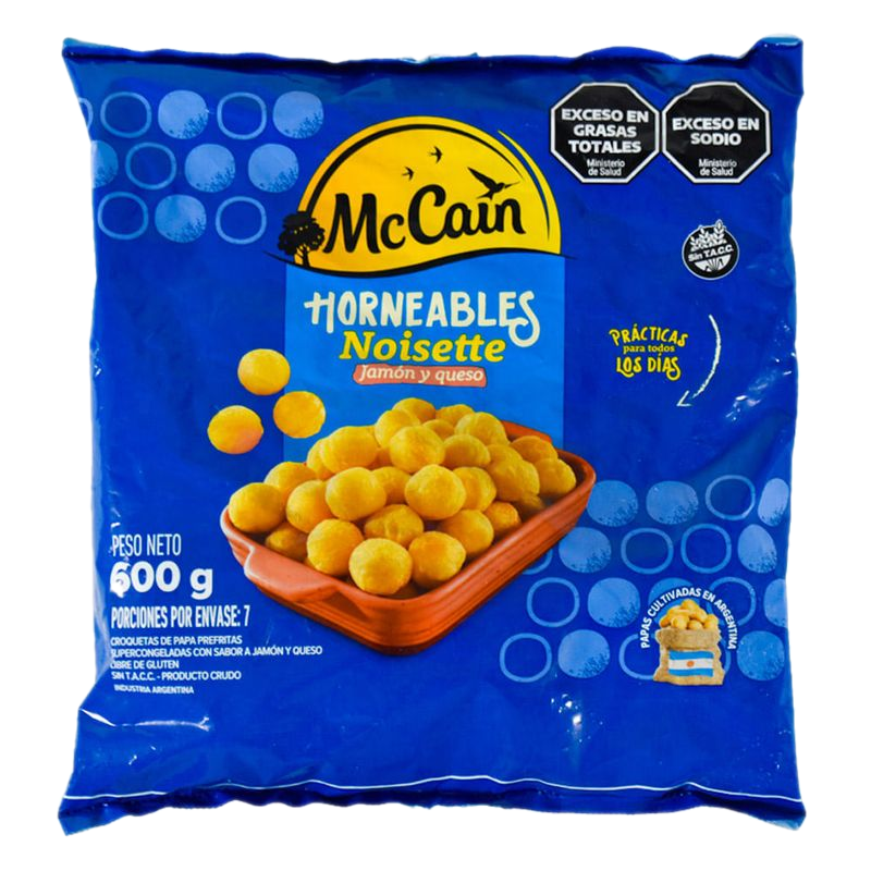 Papas Mccain Noisettes Jamón Y Queso 600 G