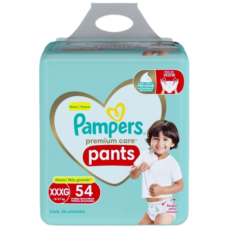 Pañales Pampers Premium Care Pants Xxxg 54 Unidades
