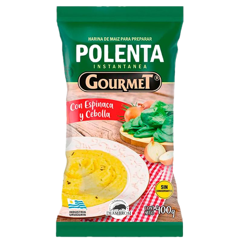 Polenta Gourmet Espinaca 400 G