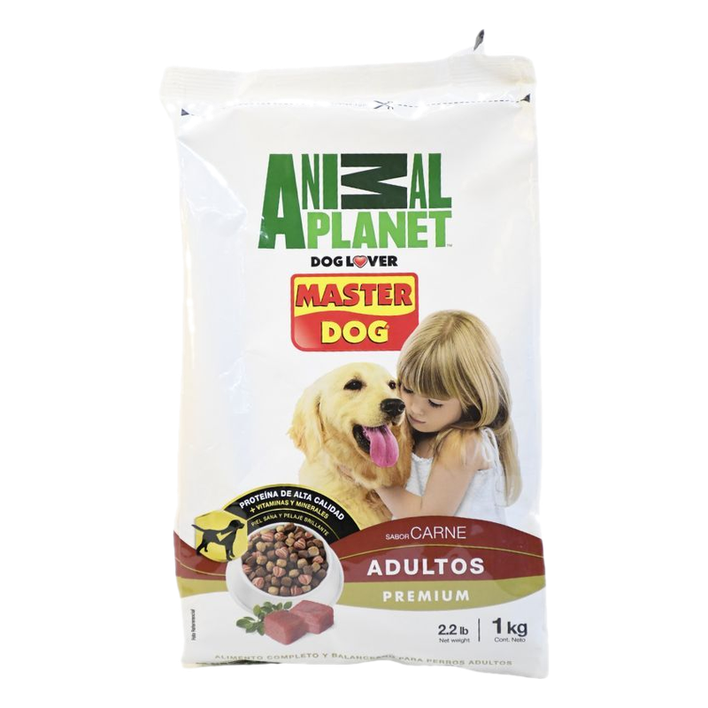 Alimento Para Perro Adulto Master Dog Carne Animal Planet 1 Kg