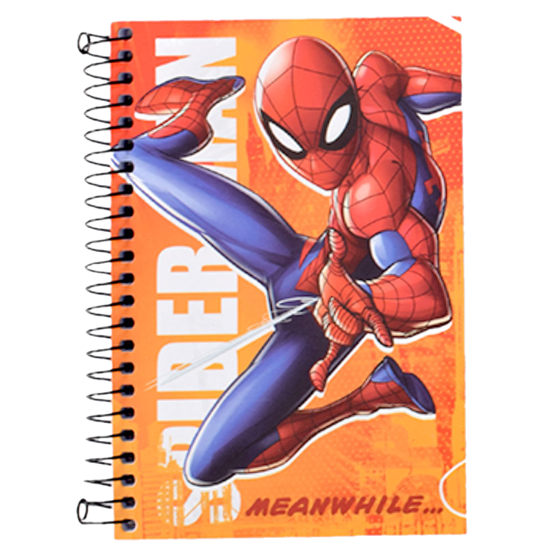 Libreta Spiderman Con Espiral 96 Hojas