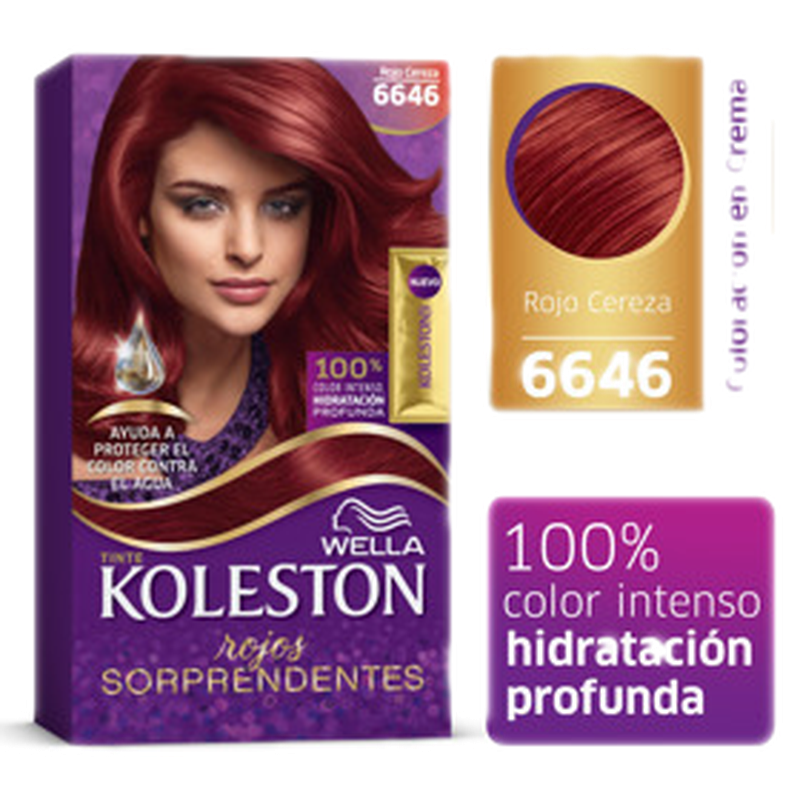 Koleston Kit Rojo Cereza 6646 [50 G+50+40+22 Ml]