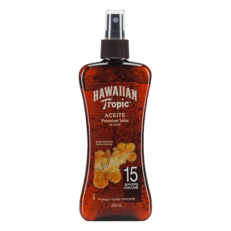 Protector Solar Hawaiian Tropic Aceite En Spray Spf15 240 Ml