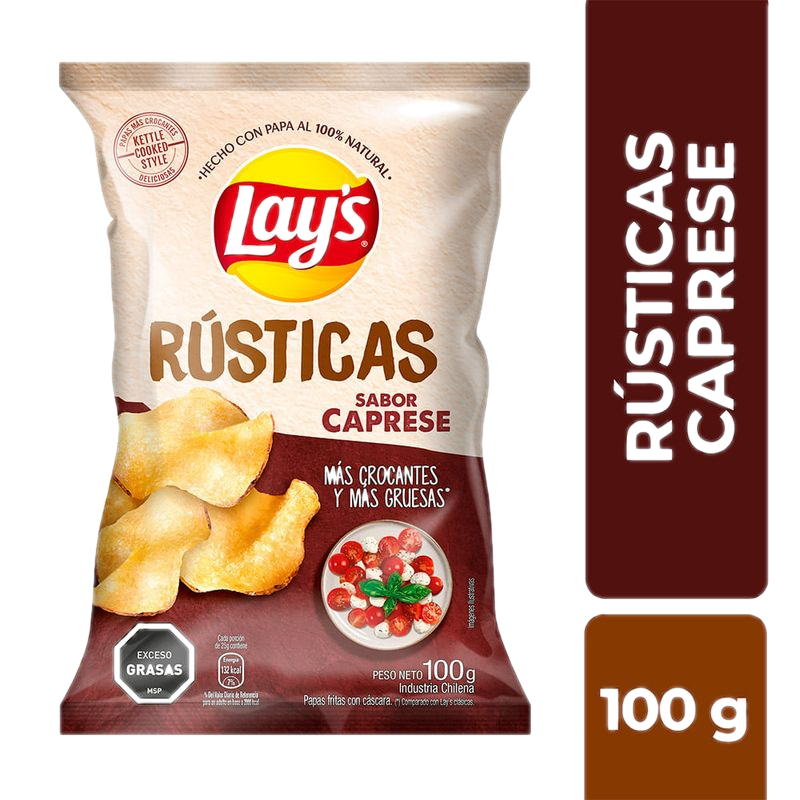 Papas Fritas Lays Rusticas Caprese 100 G