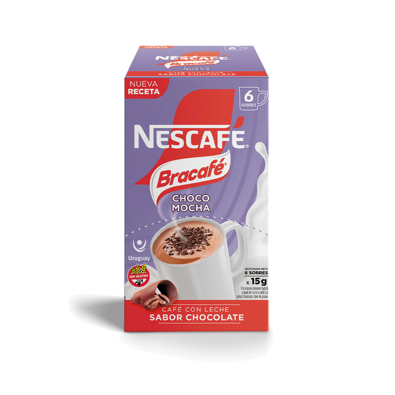 Cafe Nescafe Con Leche Sabor Chocolate 6x15 Gr