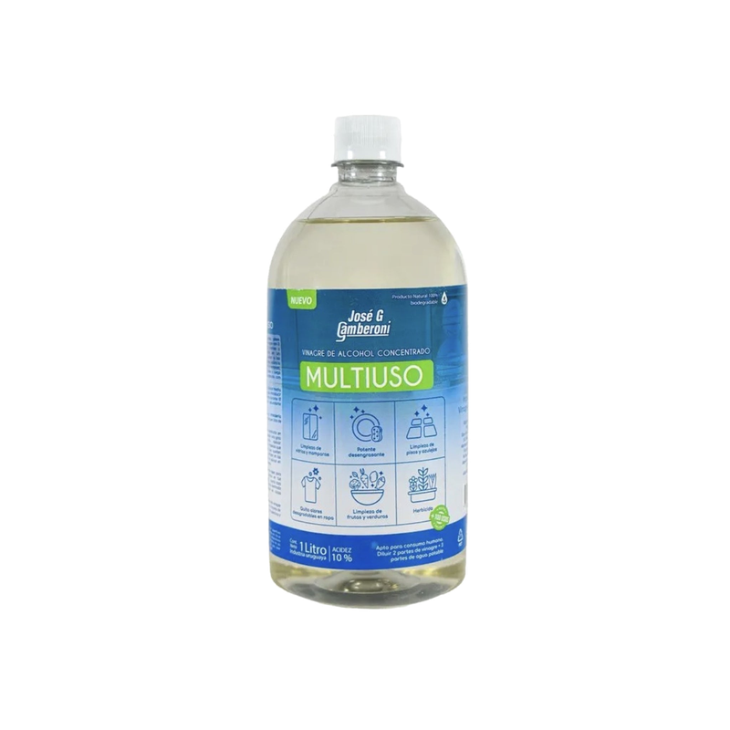 Vinagre De Alcohol Concentrado Multiuso Gamberoni 1 L