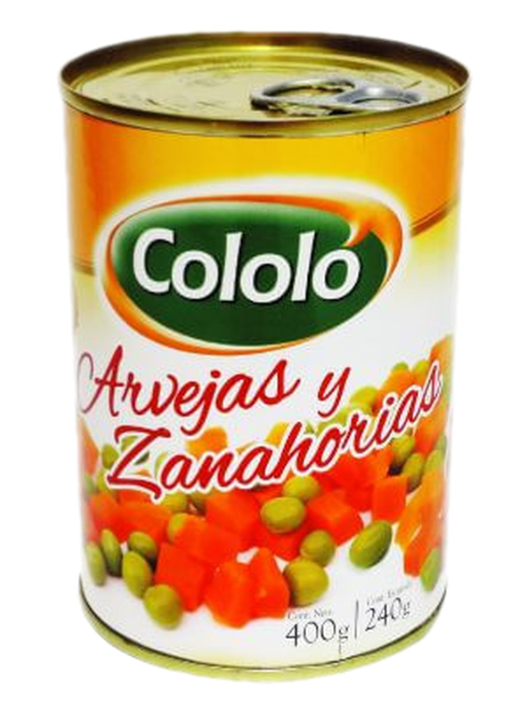 Arveja Y Zanahoria Cololo 400 G .