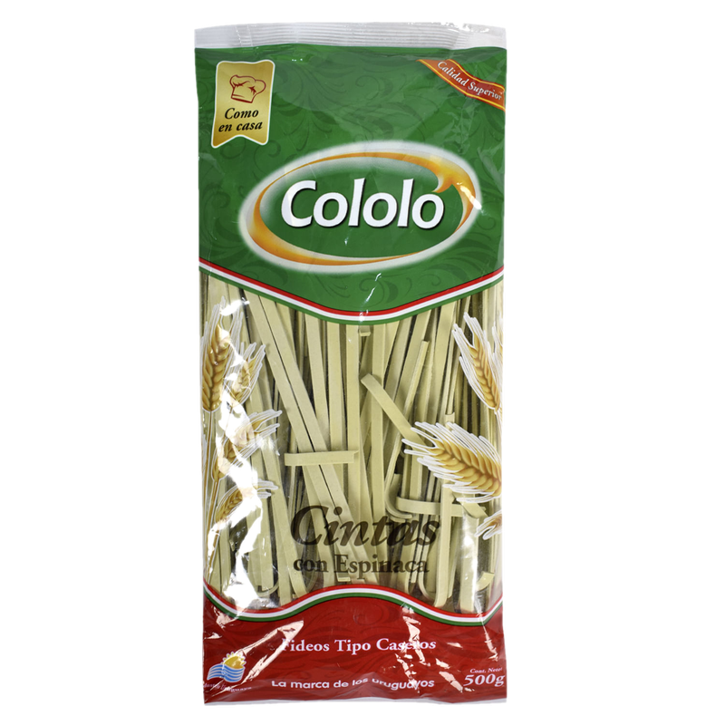 Fideos Cinta Espinaca Cololo 500 G