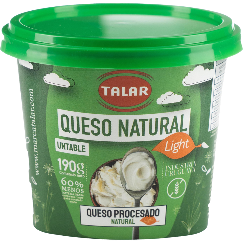 Queso Untable Talar Light Natural 190 G