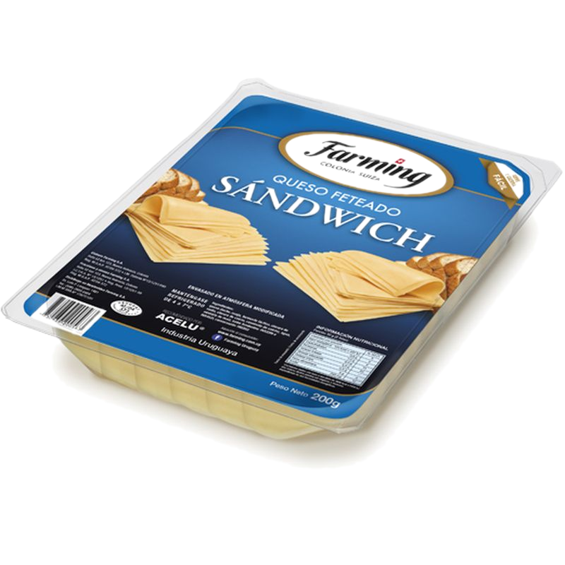 Queso Sandwich Farming Fetas 200 G