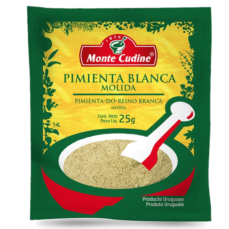 Pimienta Blanca Monte Cudine Molida 25 G