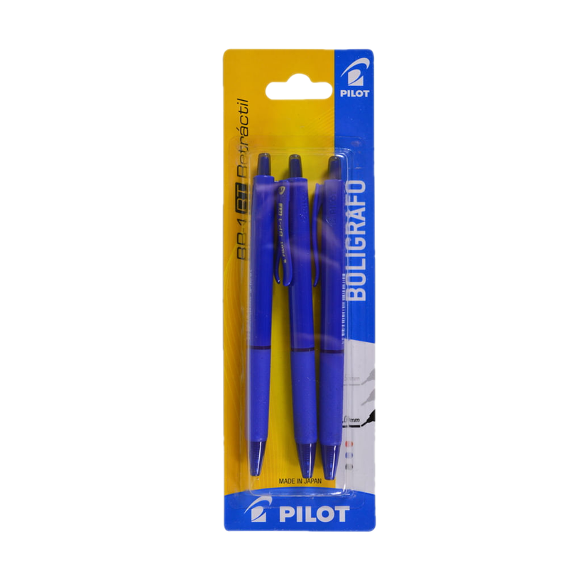 Set 3 Unidades Bolígrafo Pilot Azul