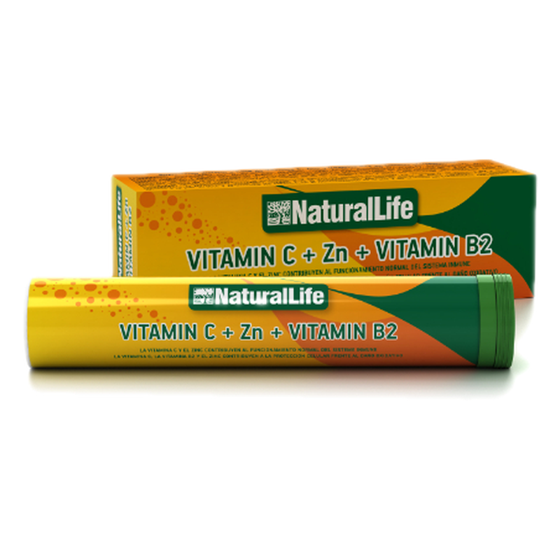 Vitamina C + Zn + Vitamina B2 20 Tabletas