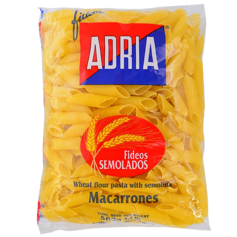 Fideos Semolados Adria Macarrones 500 G