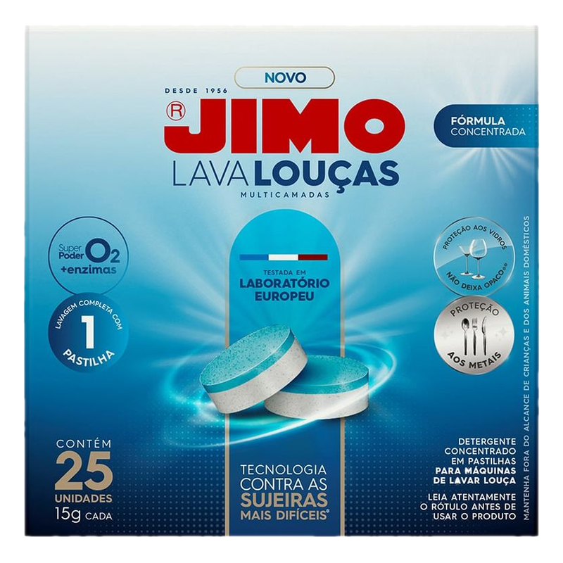 Detergente Para Lavavajillas Jimo Multicapas (25 Unidades)