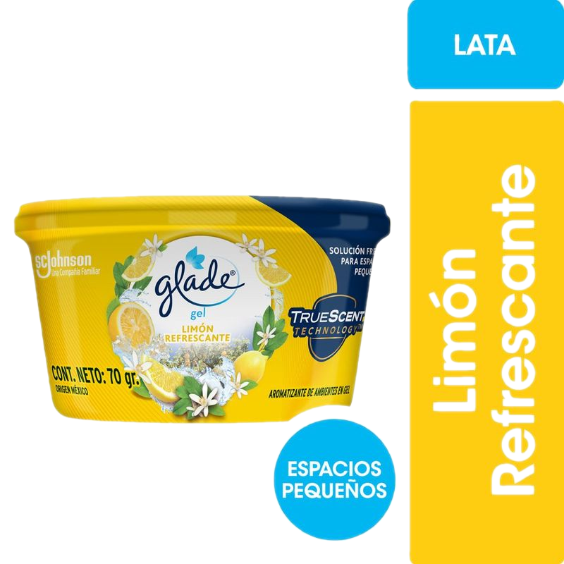 Desodorante Ambiente Glade Minigel Hogar Limón 70 G