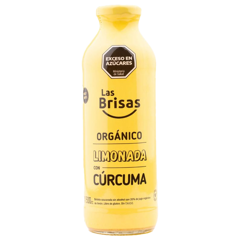 Limonada Orgánica Las Brisas Con Cúrcuma 500 Ml