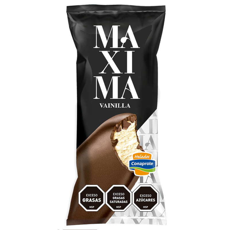 Helado Conaprole Maxima Crema Bañada Chocolate 96 Ml .