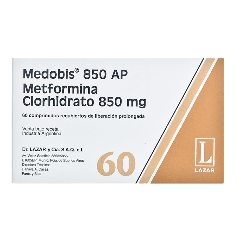 Medobis Ap 850 Mg 60 Comprimidos Recubiertos Lp