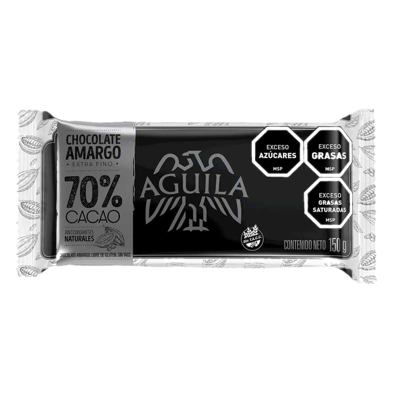 Chocolate Águila Amargo 70% Cacao 150 G
