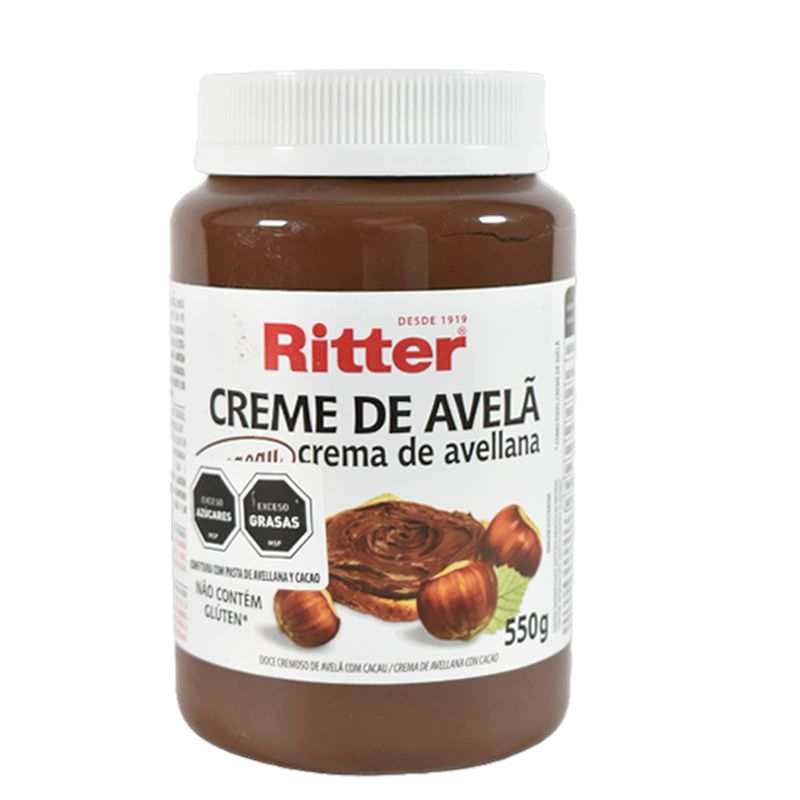 Crema De Avellana Con Cacao Ritter 550 G