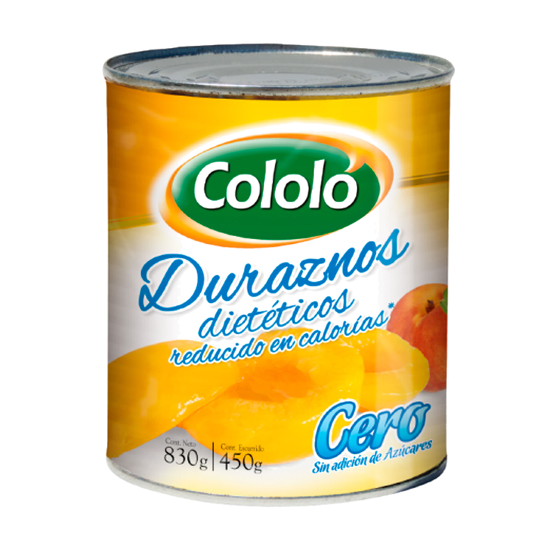 Duraznos En Almibar Cololo Dietetico 830 G