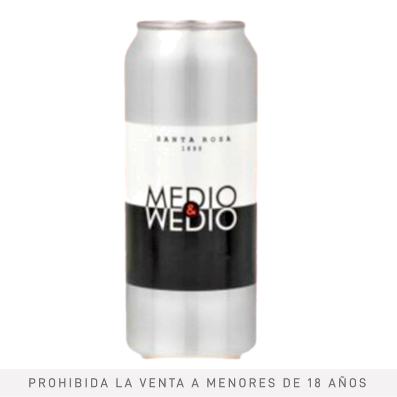 Medio Y Medio Sta.rosa 473 Ml. Frizzante