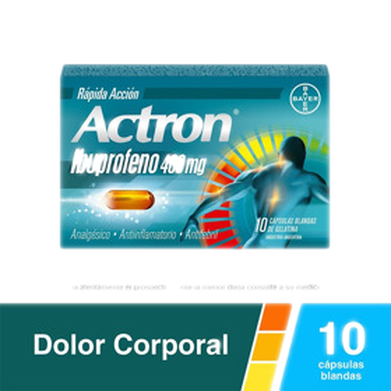 Actron 400 Rapida Accion 400 Mg [10 Cap.]