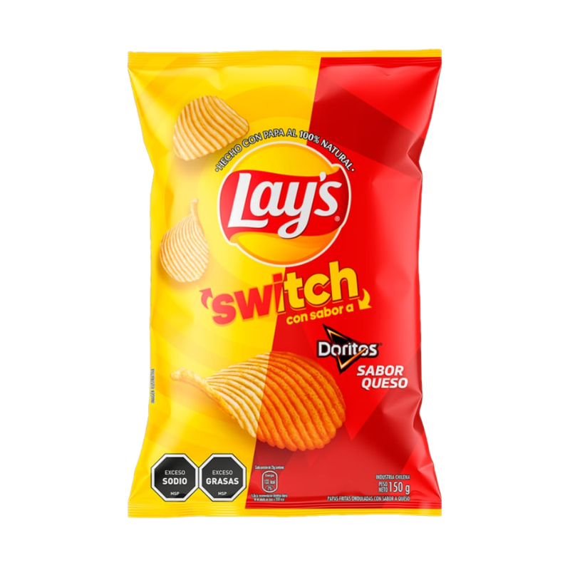Papas Lays Switch Con Sabor Doritos Queso 150 G