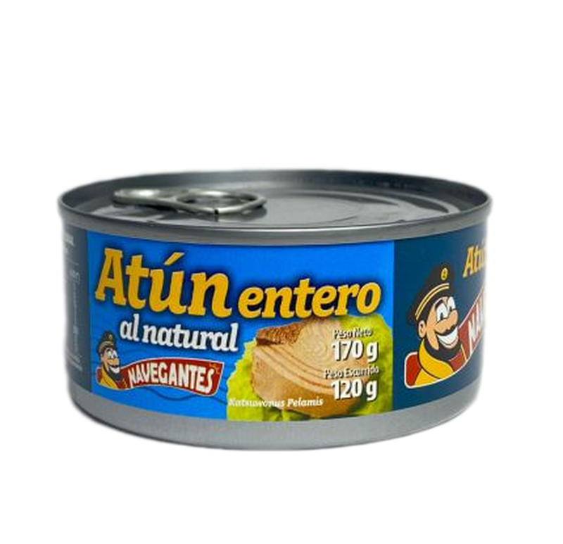 Atun Navegante Entero Al Natural 170 G
