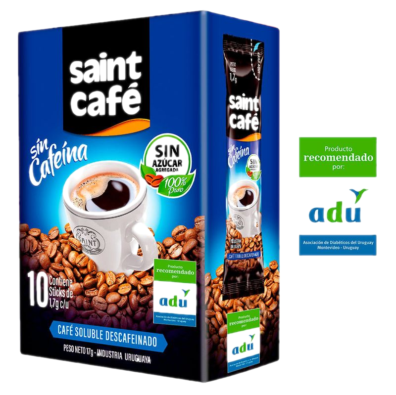 Café Soluble Descafeinado Saint 10 Sticks
