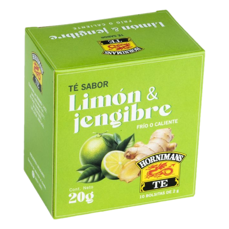 Té Hornimans Limón/jengibre 10 Sobres