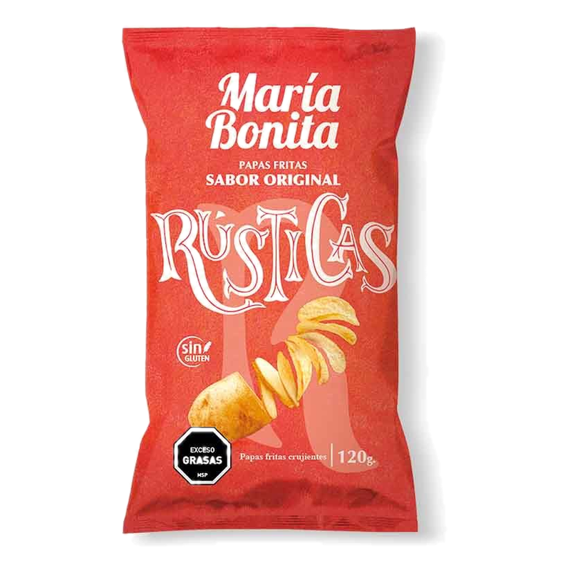 Papas Rústicas María Bonita 120 G