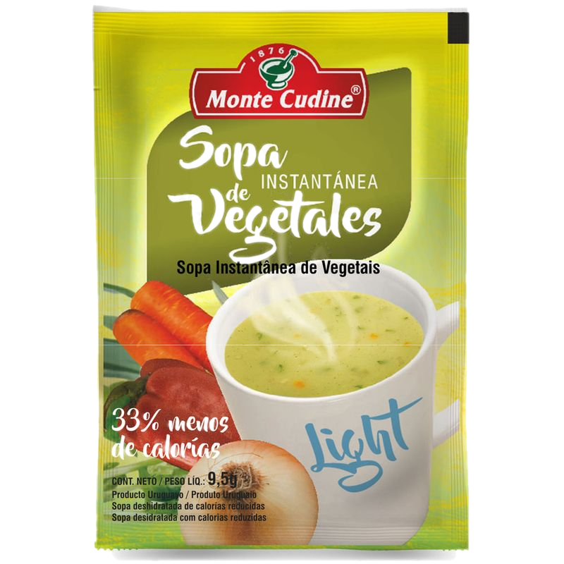 Sopa Vegetales Monte Cudine Light Instantánea 12 G