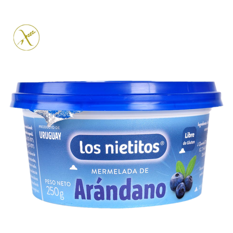 Mermelada Los Nietitos Sabor Arándanos Pote 250 G