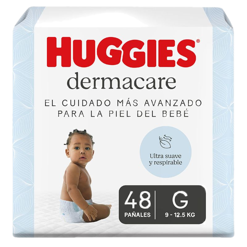 Pañal Huggies Dermacare Talle G 48 Unidades