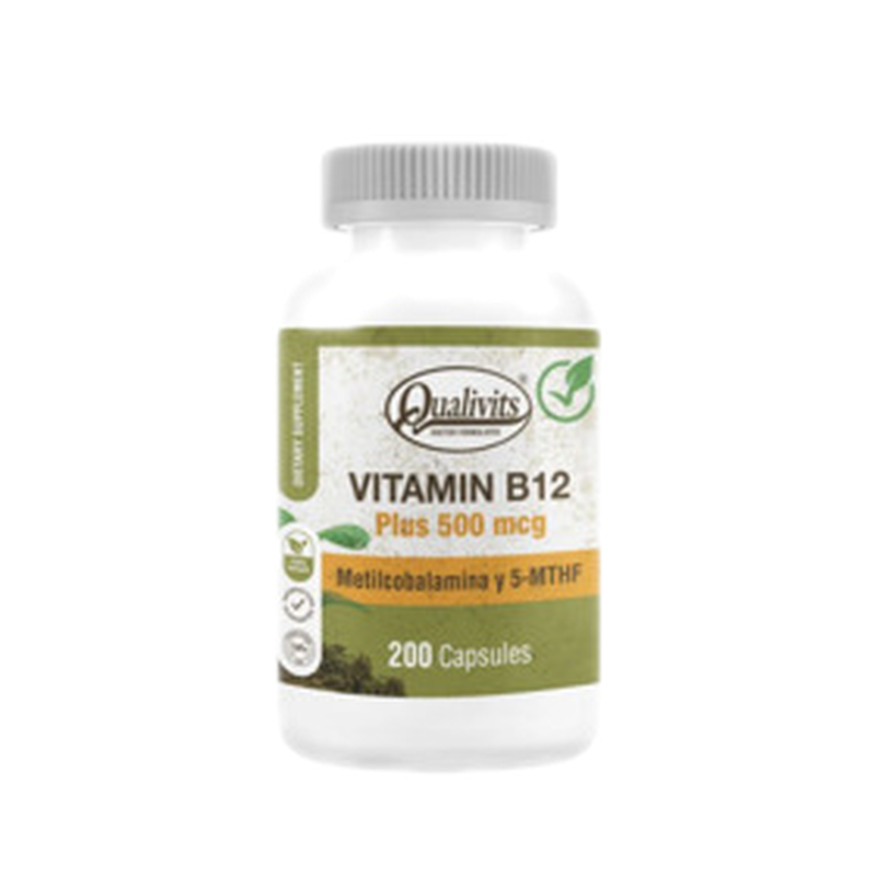 Qualivits Vitamina B12 Metilcobalamina 500 Mcg [200 Cap.]