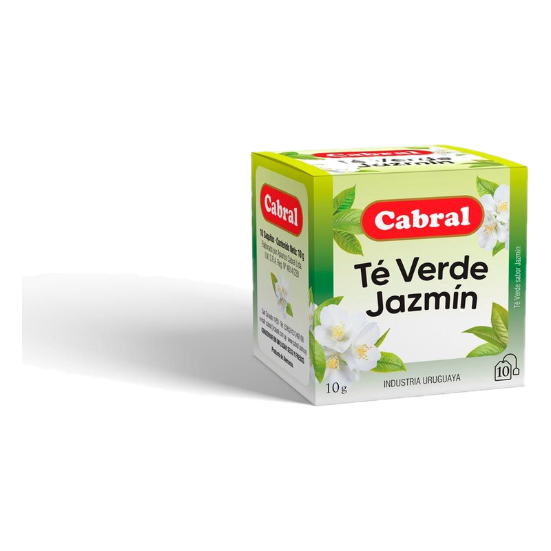 Té Verde Cabral Sabor Jazmin 10 Sobres