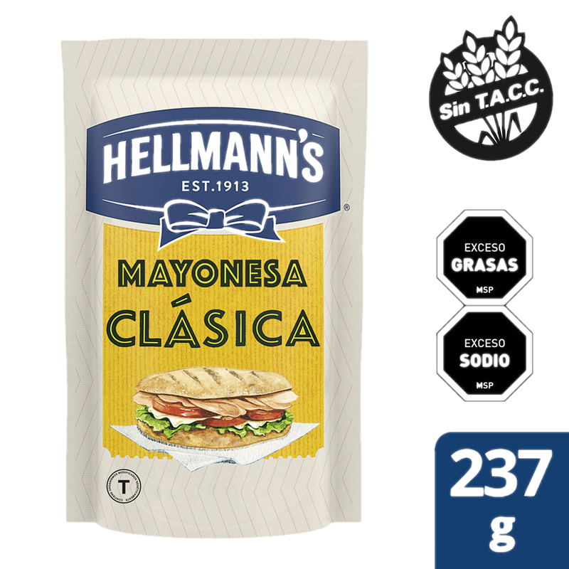Mayonesa Hellmann's Doy Pack 250 Ml