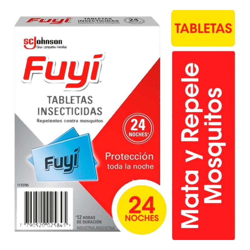 Tabletas Insecticidas Fuyi Contra Mosquitos Repuesto 24 Unidades