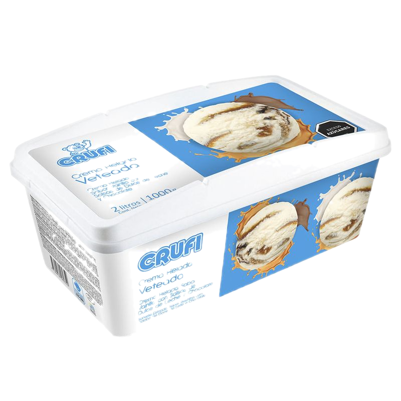 Helado Crufi Crema Veteada 2 L