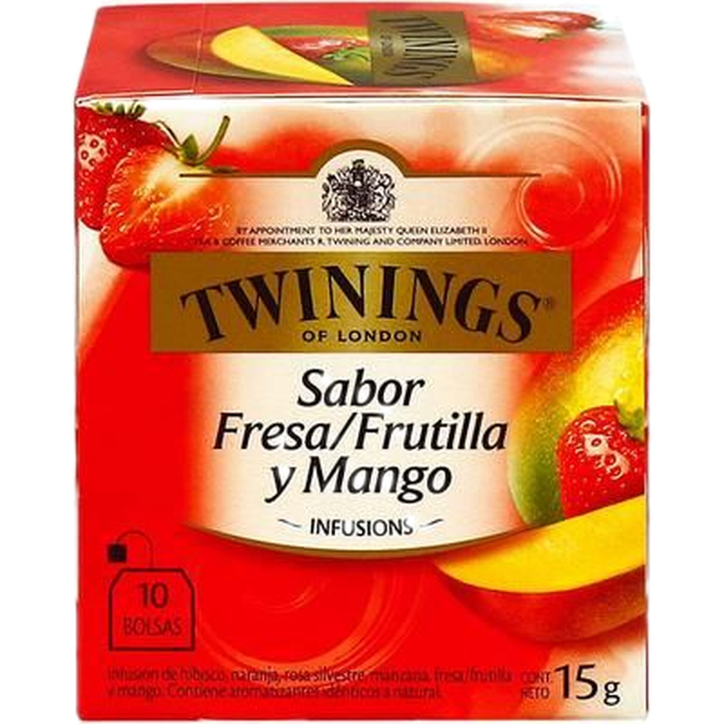 Té Twinings Frutilla Y Mango (15 G) 10 Unidades