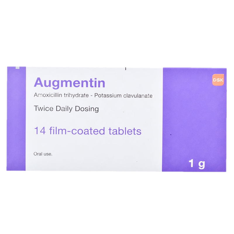 Augmentin 875 Mg/125 Mg 14 Comprimidos Recubiertos