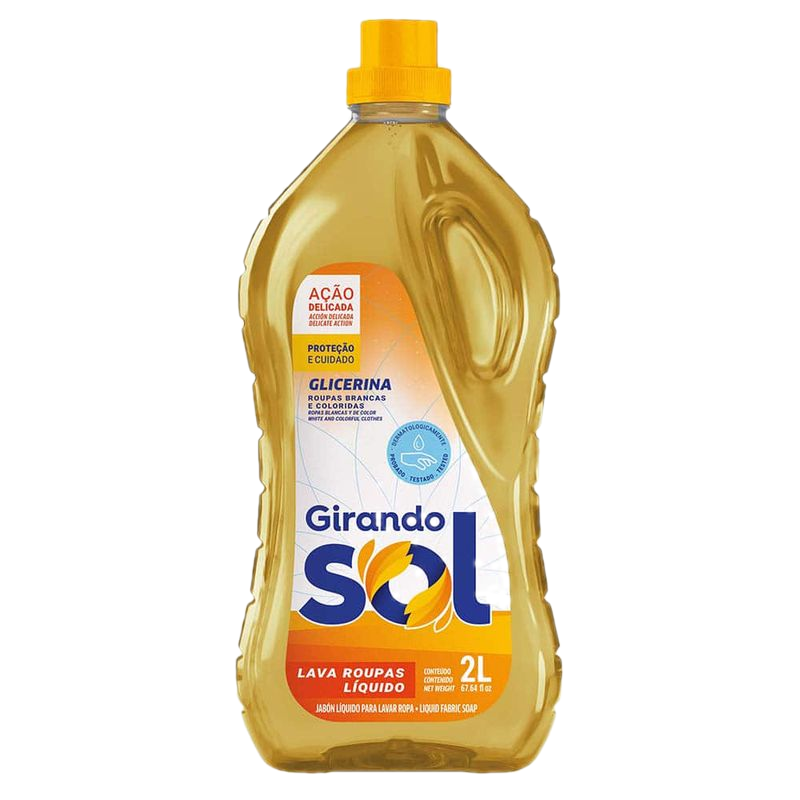 Detergente Para Ropa Líquido Girando Sol Glicerina 2 L