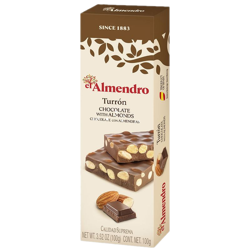 Turrón El Almendro Confitura Almendras Con Choco 75 G